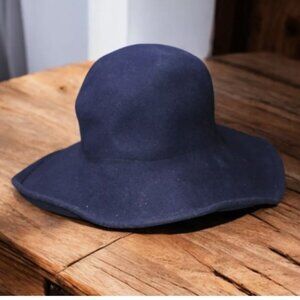 Vintage Women's 100% Wool Doeskin Felt Hat Bollman Hat Co. 6 1/8